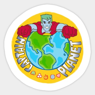 Captain Planet Sticker